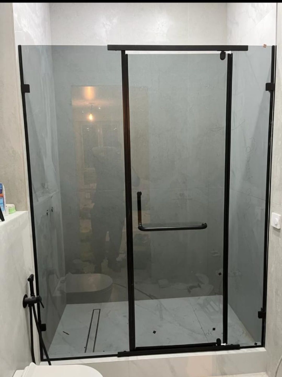 Душевые кабины между комнатные перегородки ванная шторка лофт душ