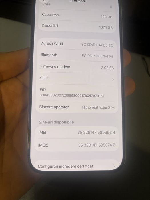 Iphone 15 pro natural titanium pret fix
