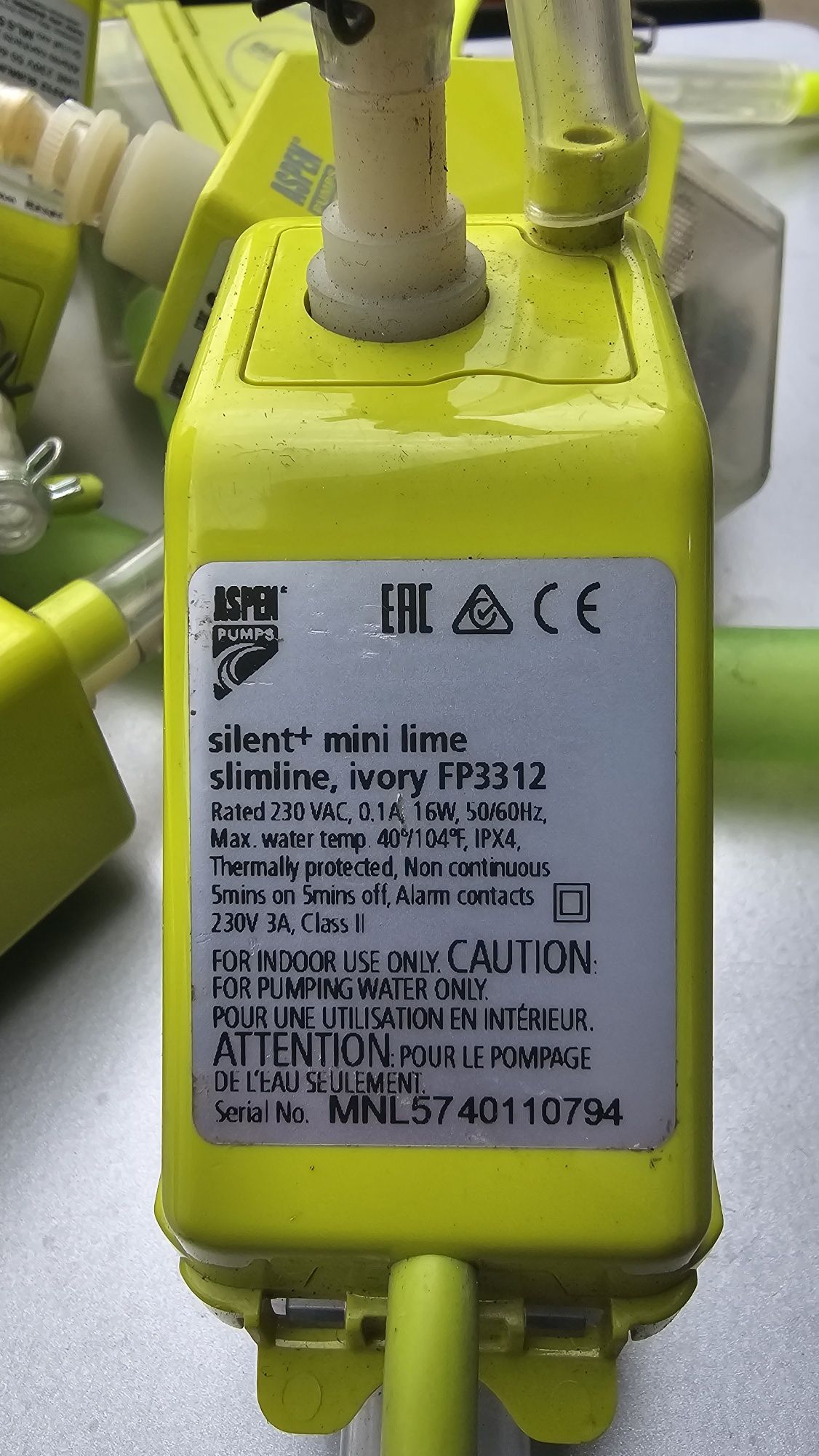 Дренажна кондензна помпа безшумна Aspen silent + mini lime