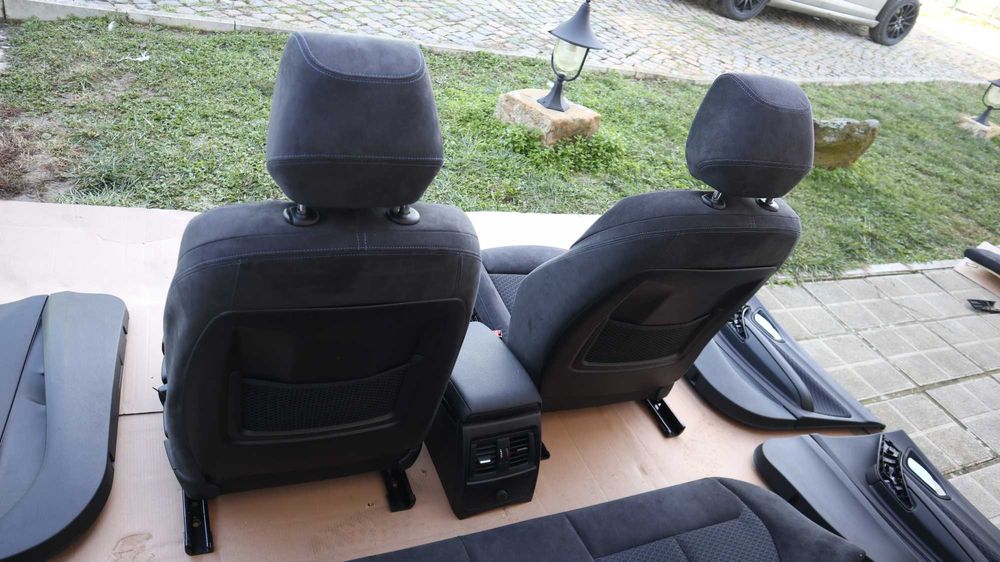 Салон БМВ 1 серия Ф20 BMW F20 Алкантара Антрацит