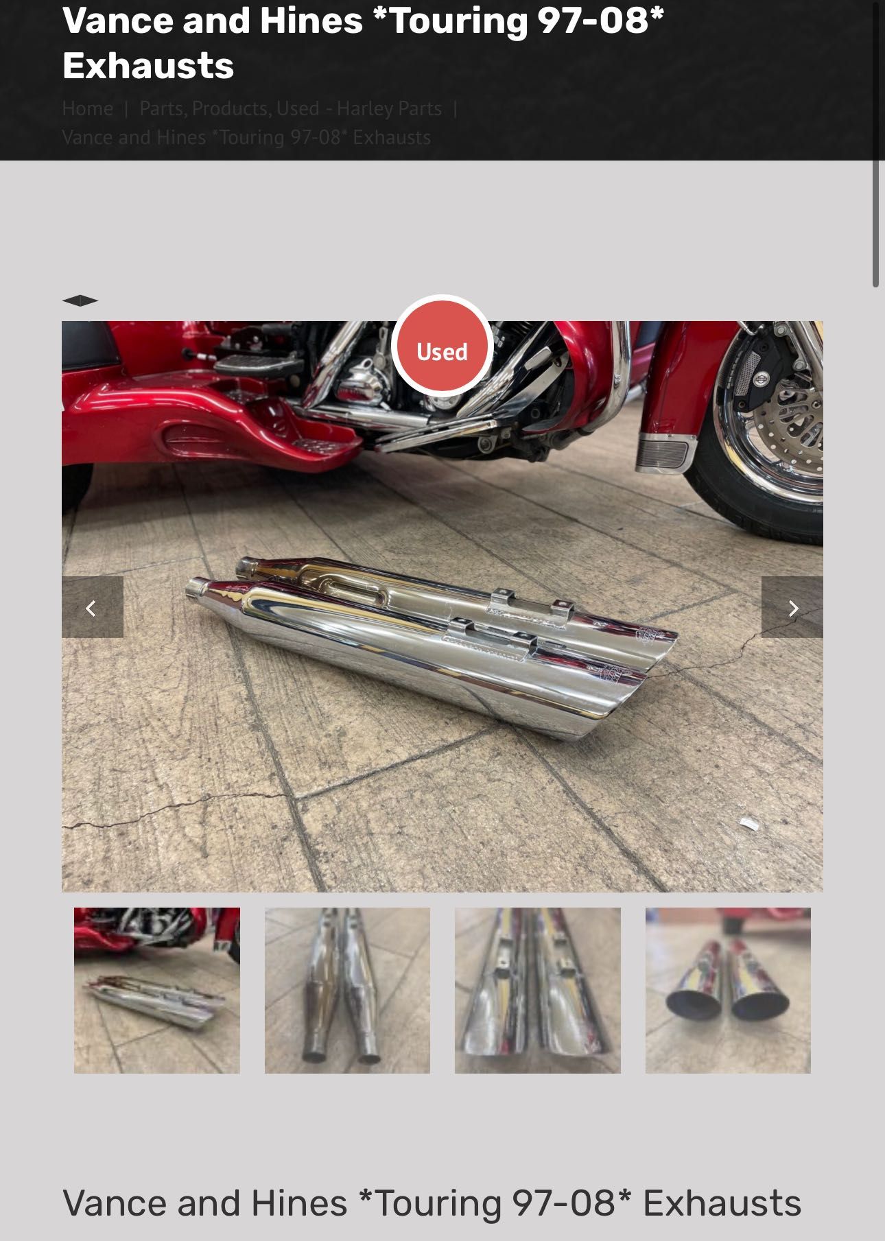 Vance & Hines Гърнета / ауспуси Harley Davidson  Touring