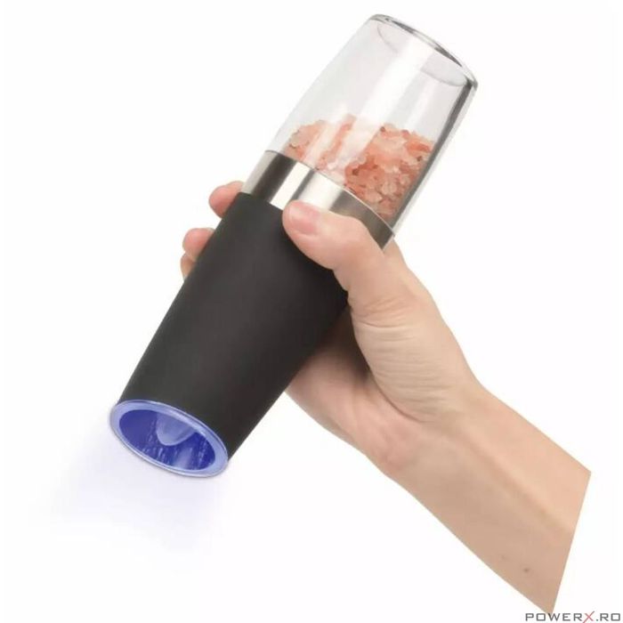 Set 2 rasnite electrice, pentru sare si piper, negru, Kinghoff