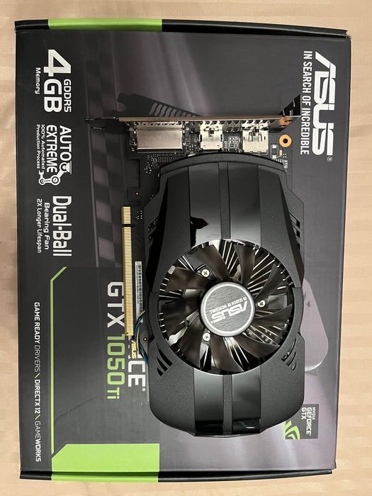 ASUS GeForce GTX 1050 Ti 4GB GDDR5 128bit