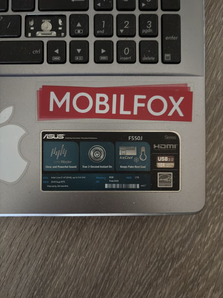 Laptop Asus F550J
