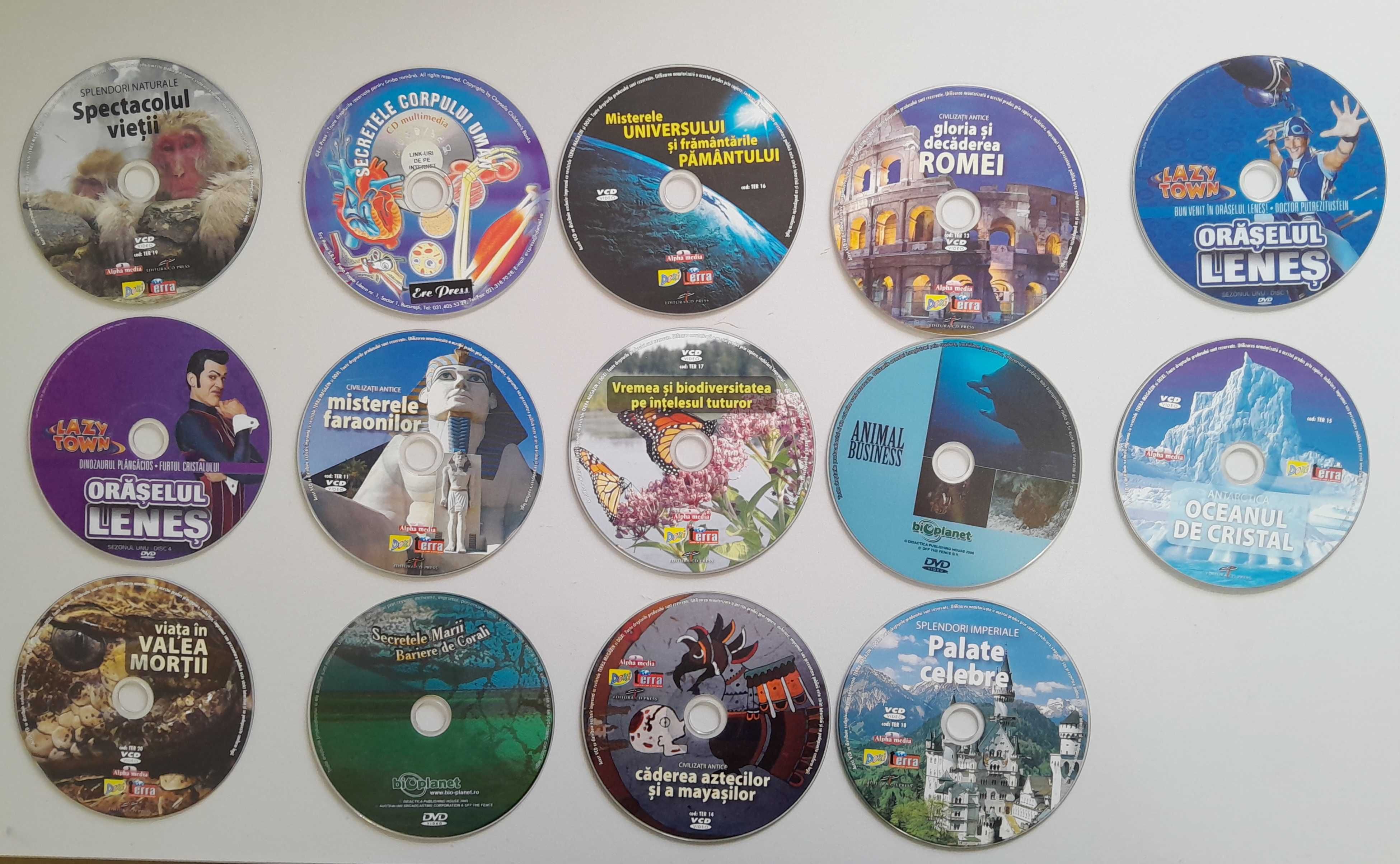 Colectie de 14 DVD-uri si Video CD-uri educative