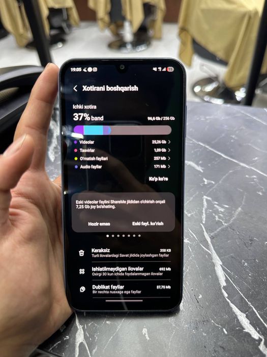 Galaxy a 15 holati ideal