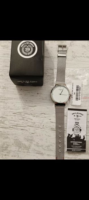 Ceas quartz femei/fete/unisex Polo Club cu brățara inox-nou,cutie