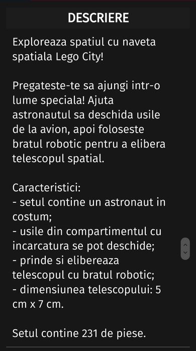 Lego City 3367 Naveta Spatiala