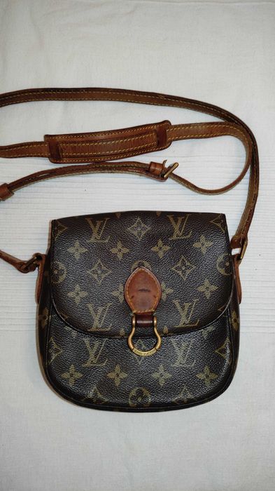 LOUIS VUITTON Mini Saint Cloud Shoulder Bag Monogram Leather