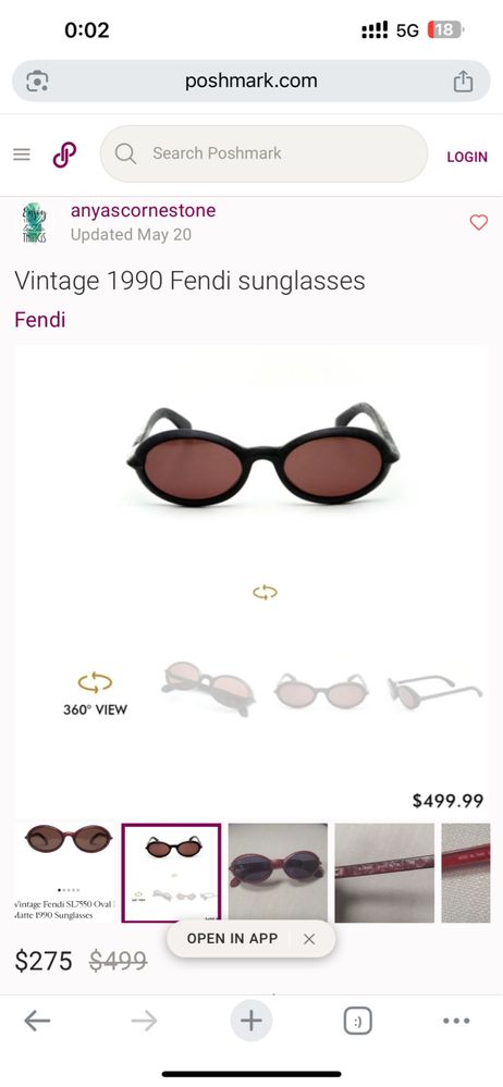 FENDI дамски оригинални слънчеви очила