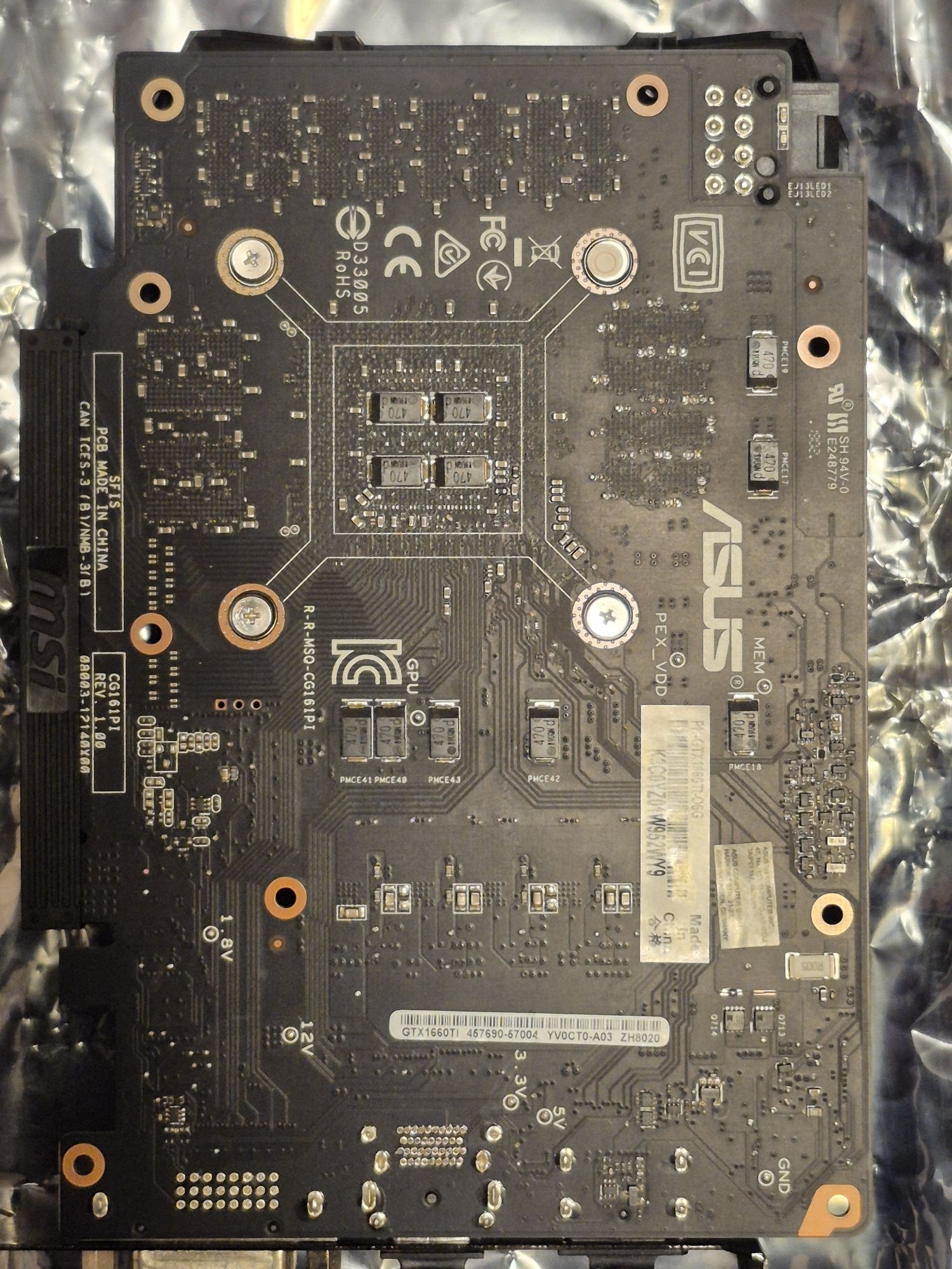 Видеокарта Asus phoenix GTX 1660ti 6GB