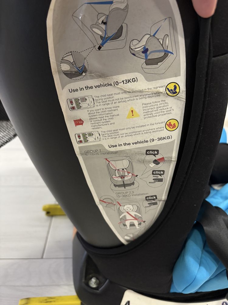 Scaun auto copii Crocodile - ISOFIX 0 - 36 kg