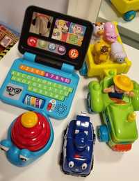 Lot 4 Jucarii / jocuri educative copii( laptop,tractor,melc,masina)