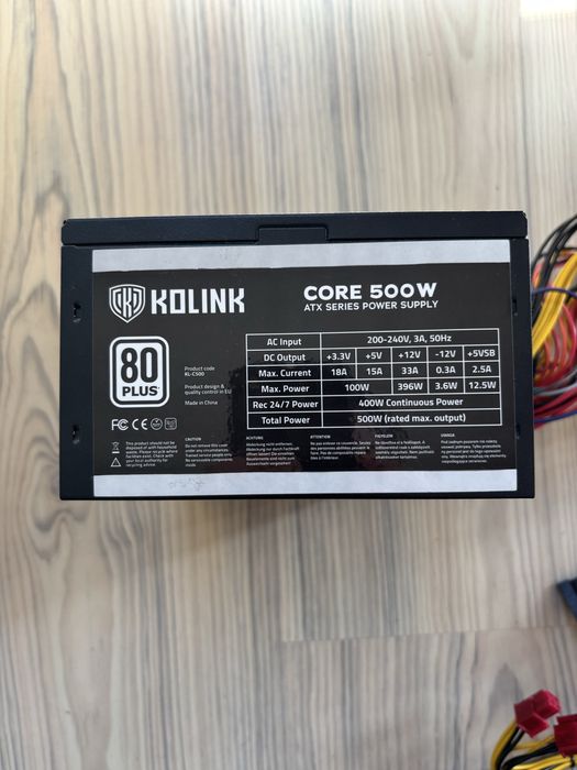 PSU Захранване Kolink Core 500W 80+ Bronze - НОВО!
