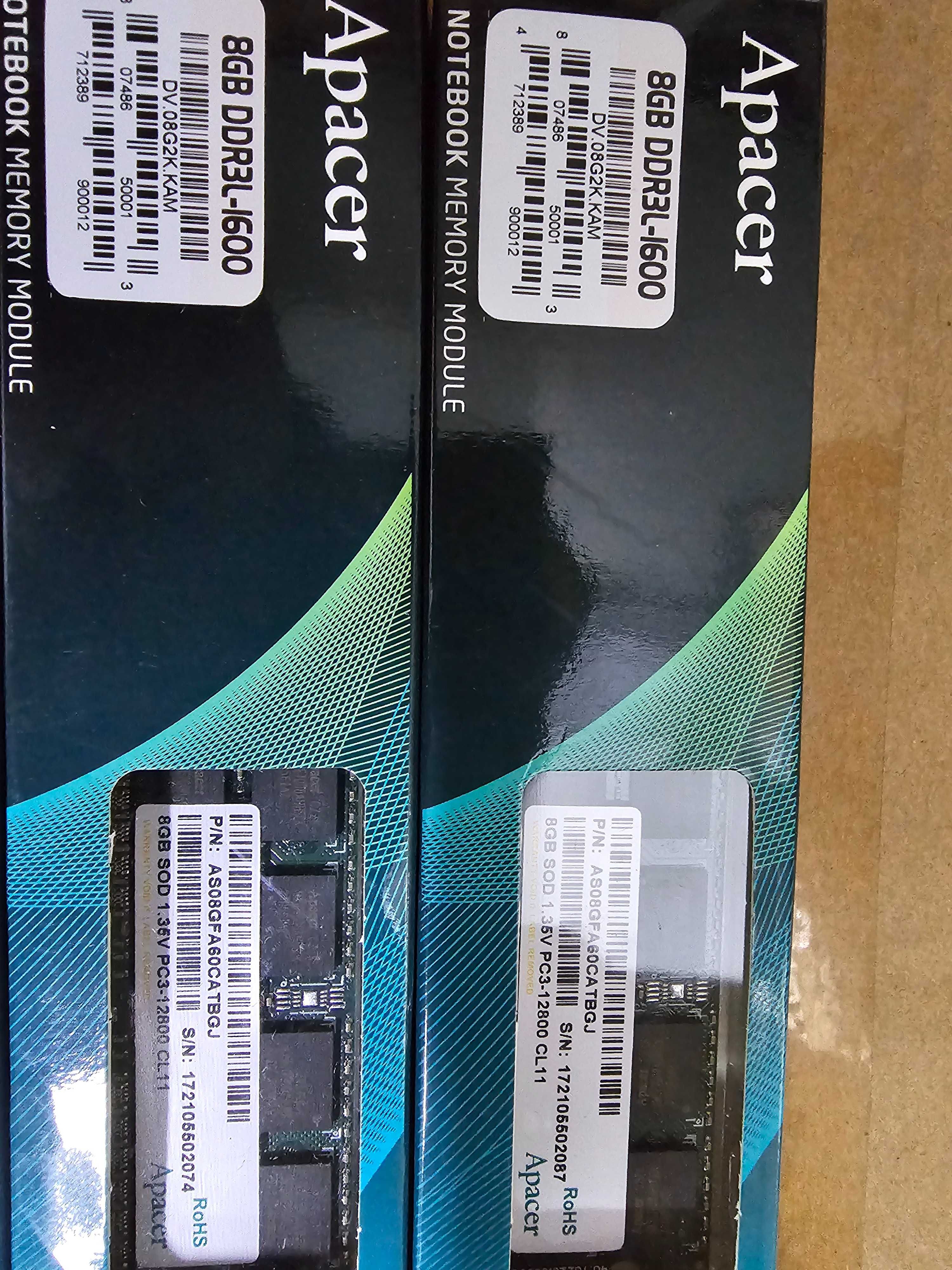 Оперативная память Apacer DDR 3 8Gb SODIMM для ноутбука