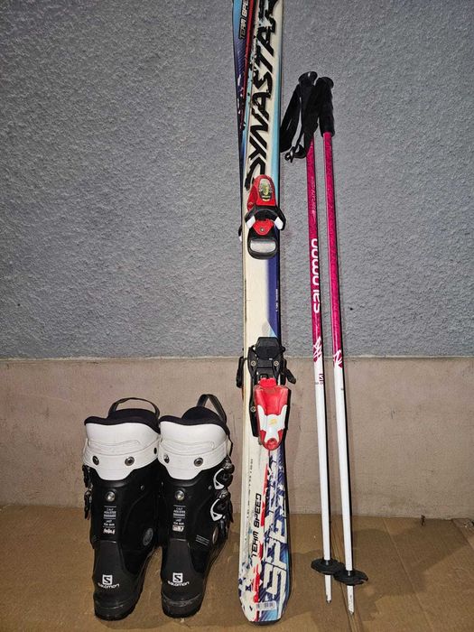 Schiuri Dynastar 120 cm, clapari Salomon marimea 25.5 si bete Salomon