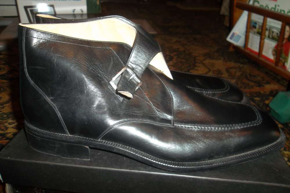 ghete piele,negre,Italia,office