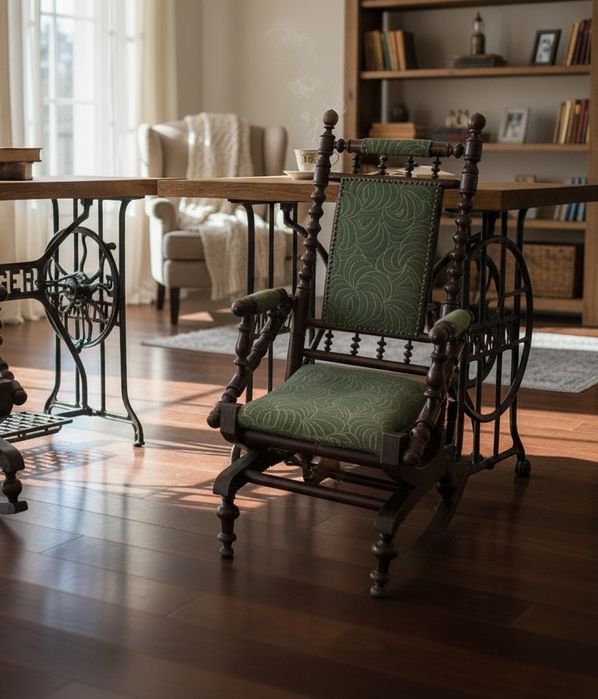 Scaune daneze vintage tip balansoar anii 1960–1970