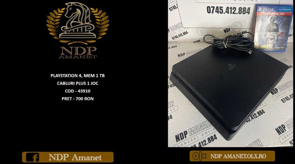 NDP Amanet NON-STOP Bld.Iuliu Maniu 69 PLAYSTATION 4 MEM 1 TB (43910)