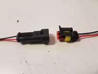 Влагозащитена букса за 12-24V, 2пина, IP67