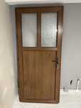 Usă termopan maro 87 x 206 cm