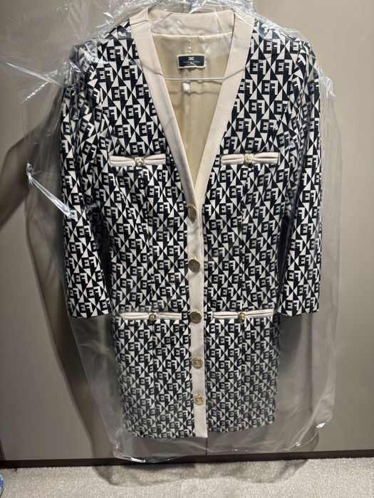 Рокля с принт Elisabetta Franchi, размер 40(S)