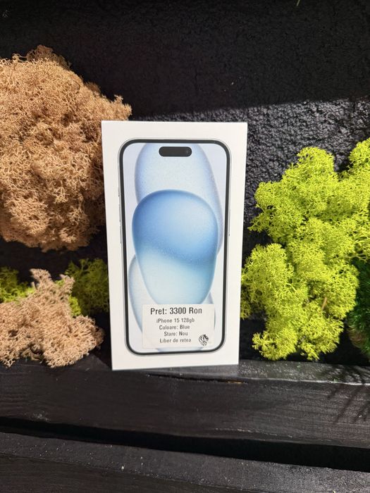Oferta iPhone 15 128gb Blue Neverlocked Nou Sigilat/Fact+Garantie