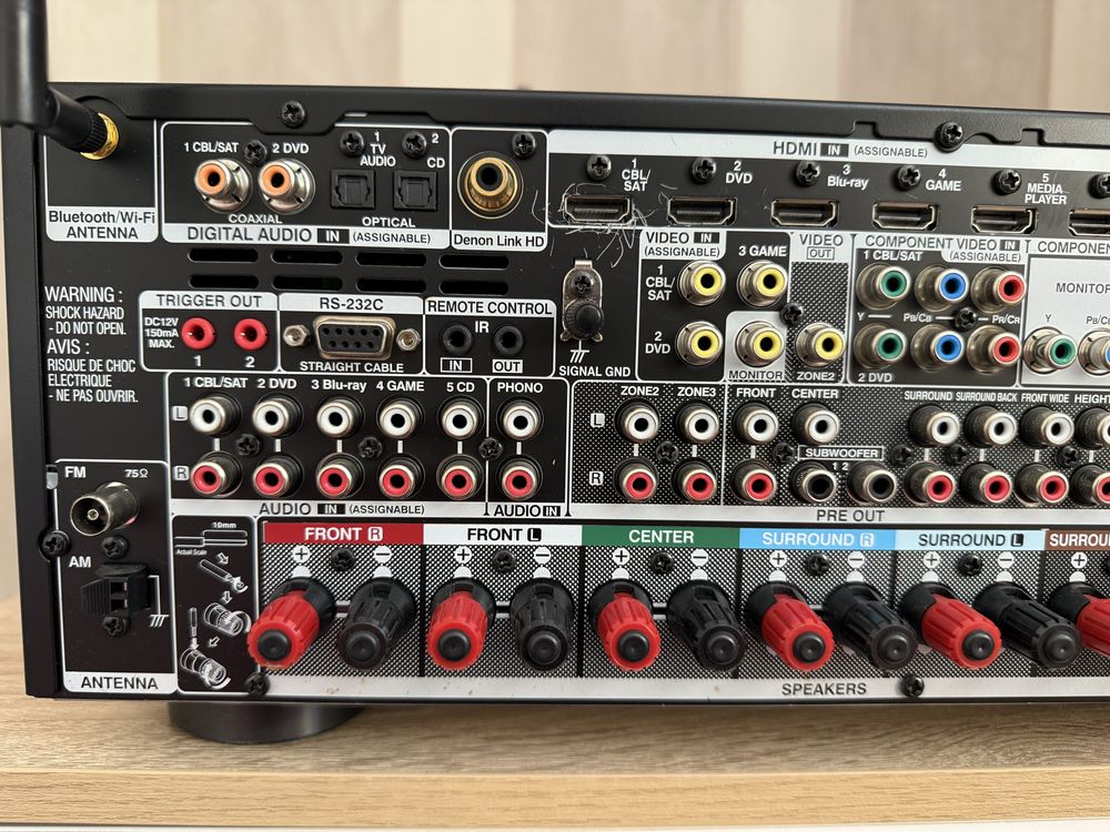 Denon AVR-X4100w Като нов Bluetooth Wo-Fi