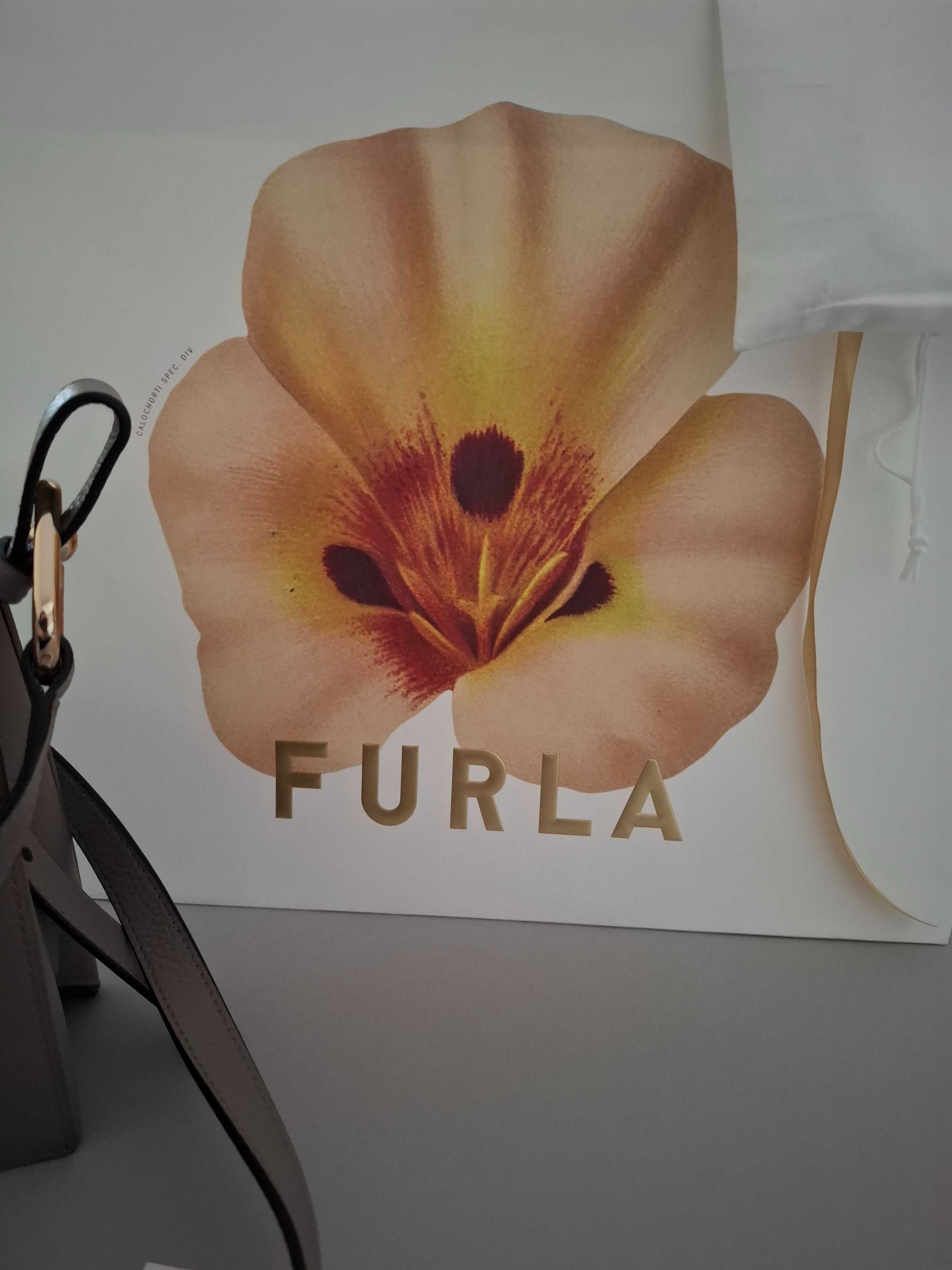 Furla Кожена чанта през рамо Nuvola