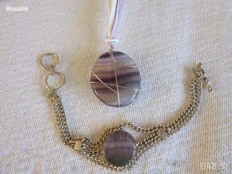 Бижута с  естествени камъни , сребро с естествени камъни