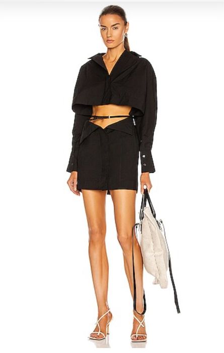 Jacquemus Evis рокля риза черна