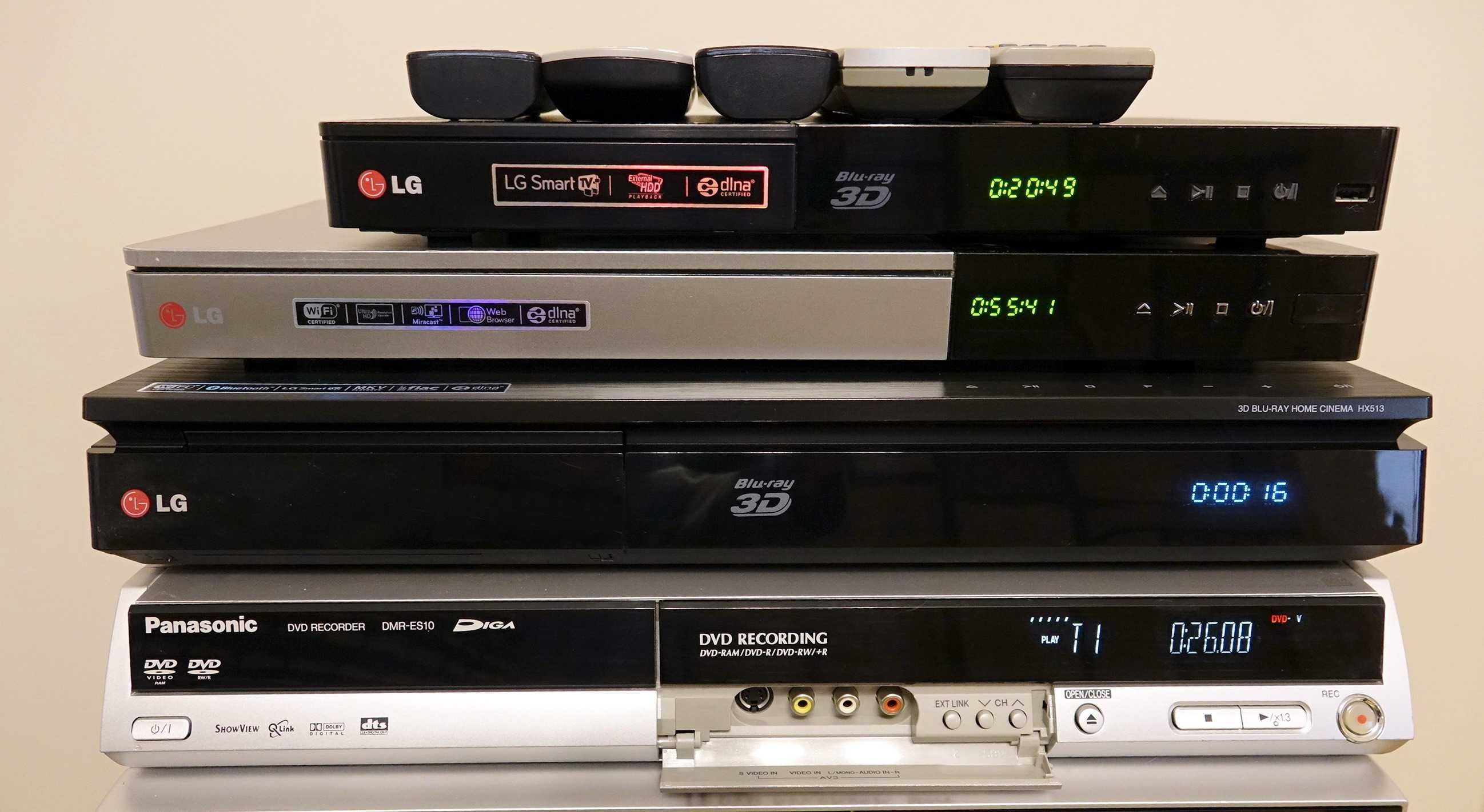 DVD recorder Sony RDR-HX 650 ,Blu-Ray Player LG  BP740..
