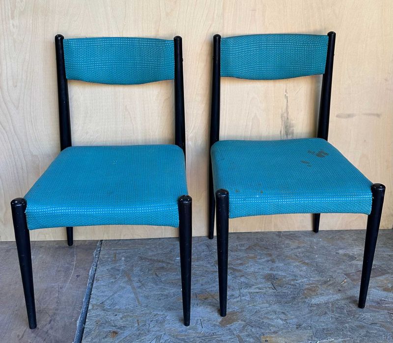 Set 2 Scaune Vintage Stil Retro; Scaun Solid