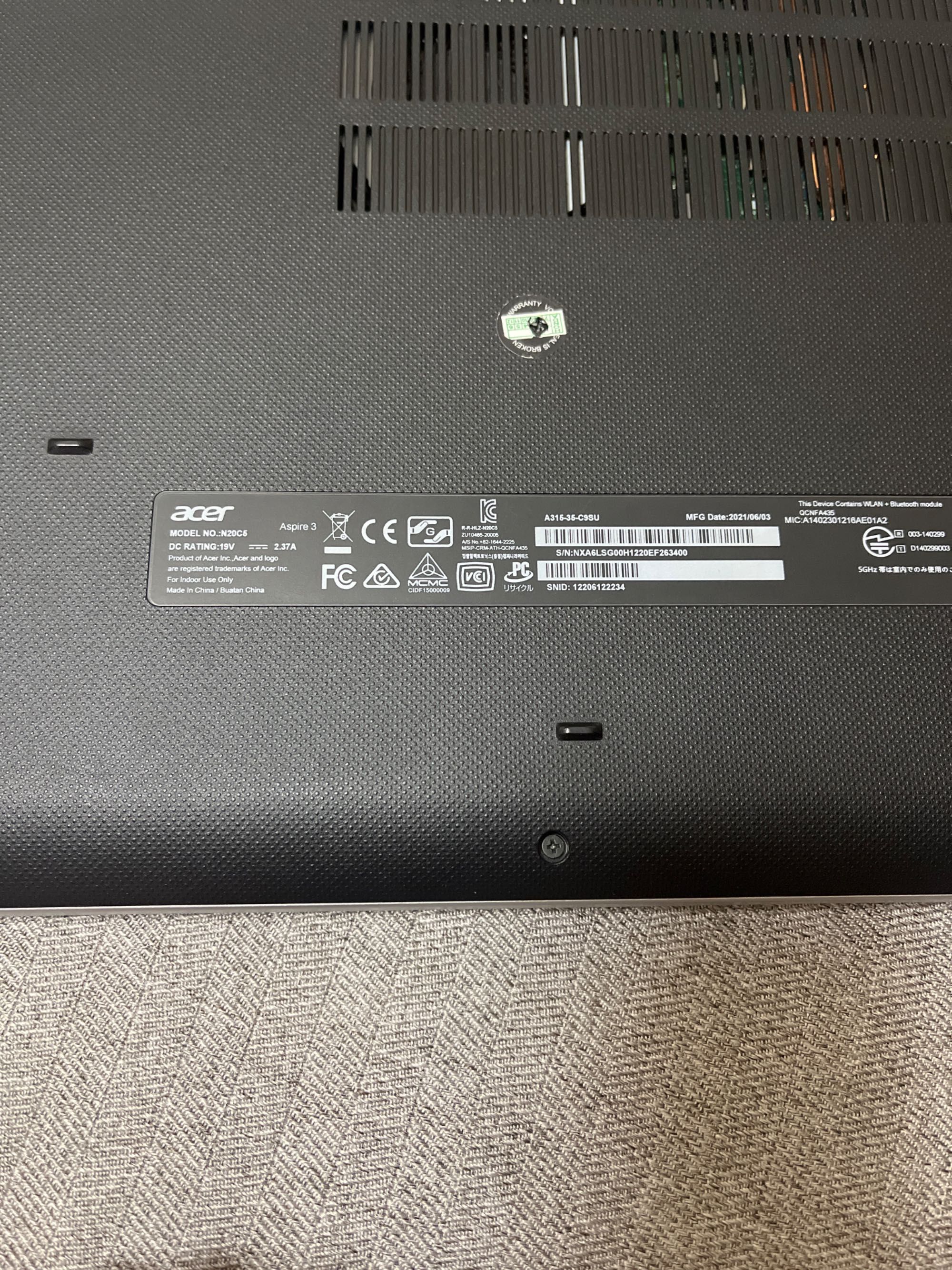 Acer aspire 3 ноутбук
