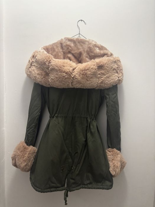 Дамска парка с пух