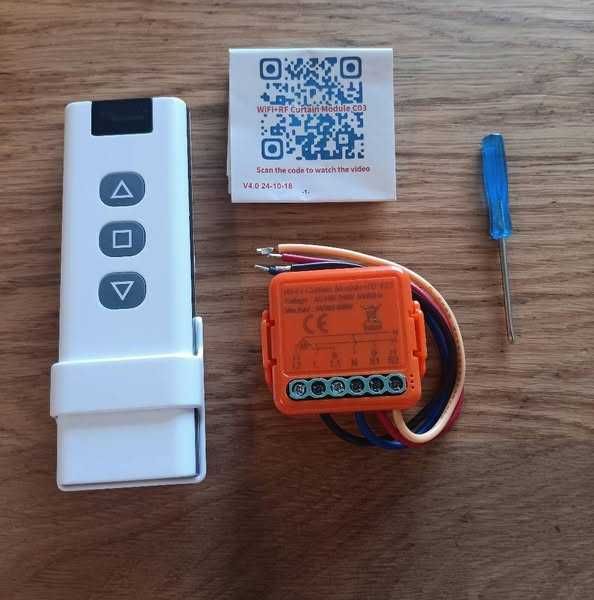 НОВО! RF WiFi модул за управление на ролетни щори, с дистанционно