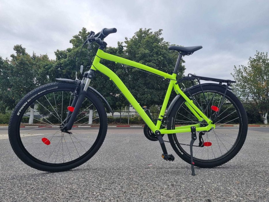 Rockrider ST100 XL, roti 27.5 cu portbagaj si aparatoare incluse