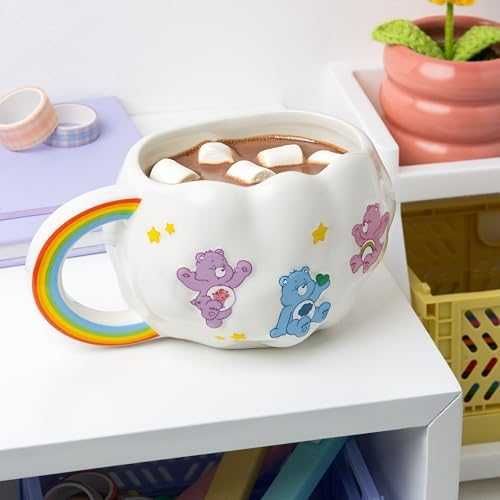 Нова Колекционерска Care Bears чаша с дъга 450 мл керамика Мечета дете