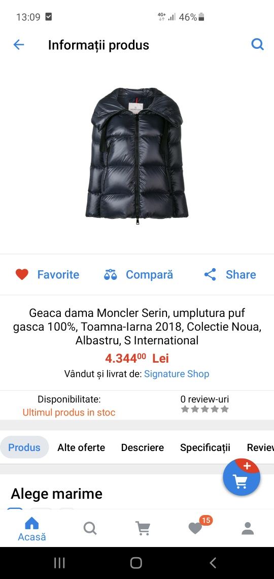 Geaca Moncler originala 100%