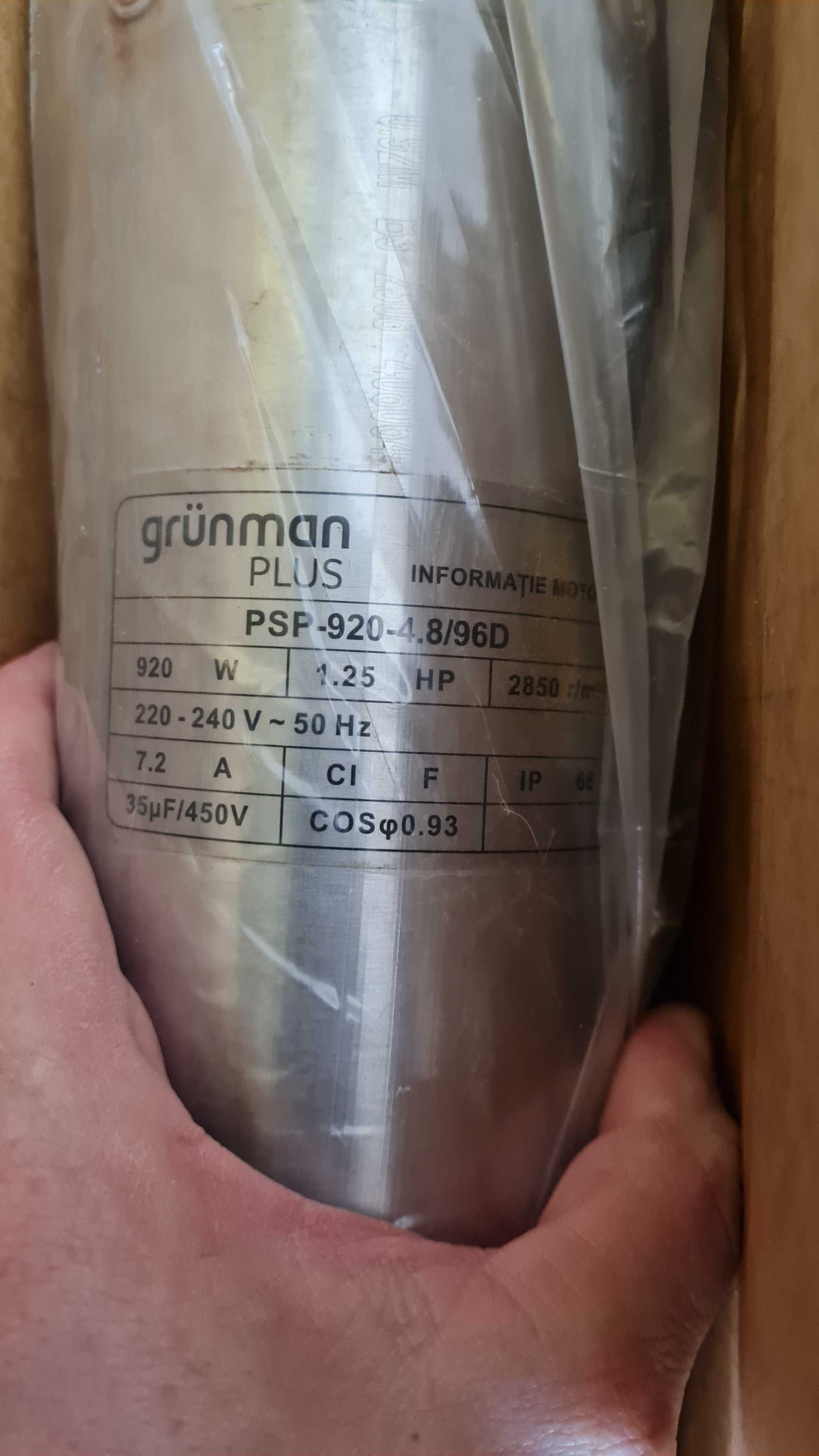 Pompa submersibila Grunman Plus Q max. 4.8 mc/h, H max. 96 m, 920 W