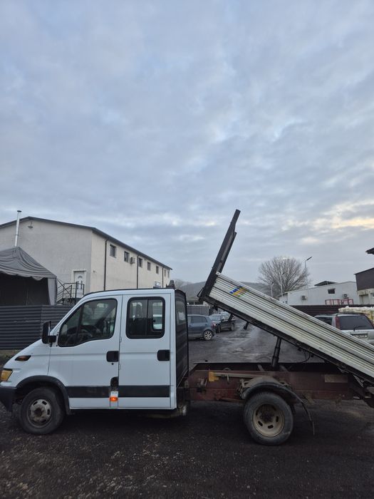 Iveco daily basculabil trilateral cabina dubla