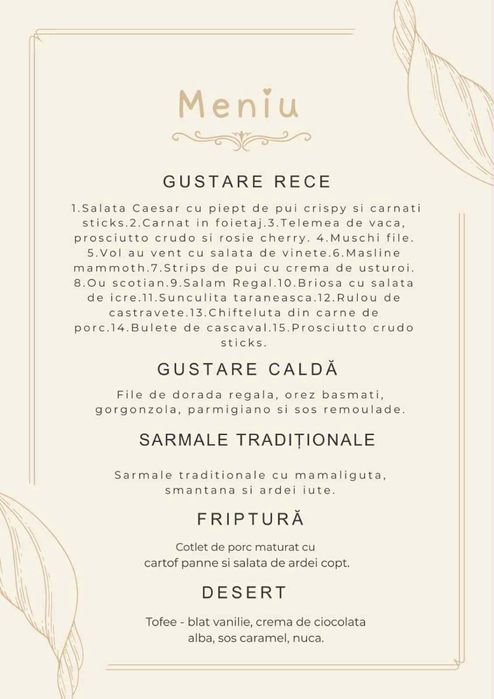 Invitații/meniuri digitale