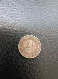 2 1/2 стотинки Две Стотинки и Половина  1888 г