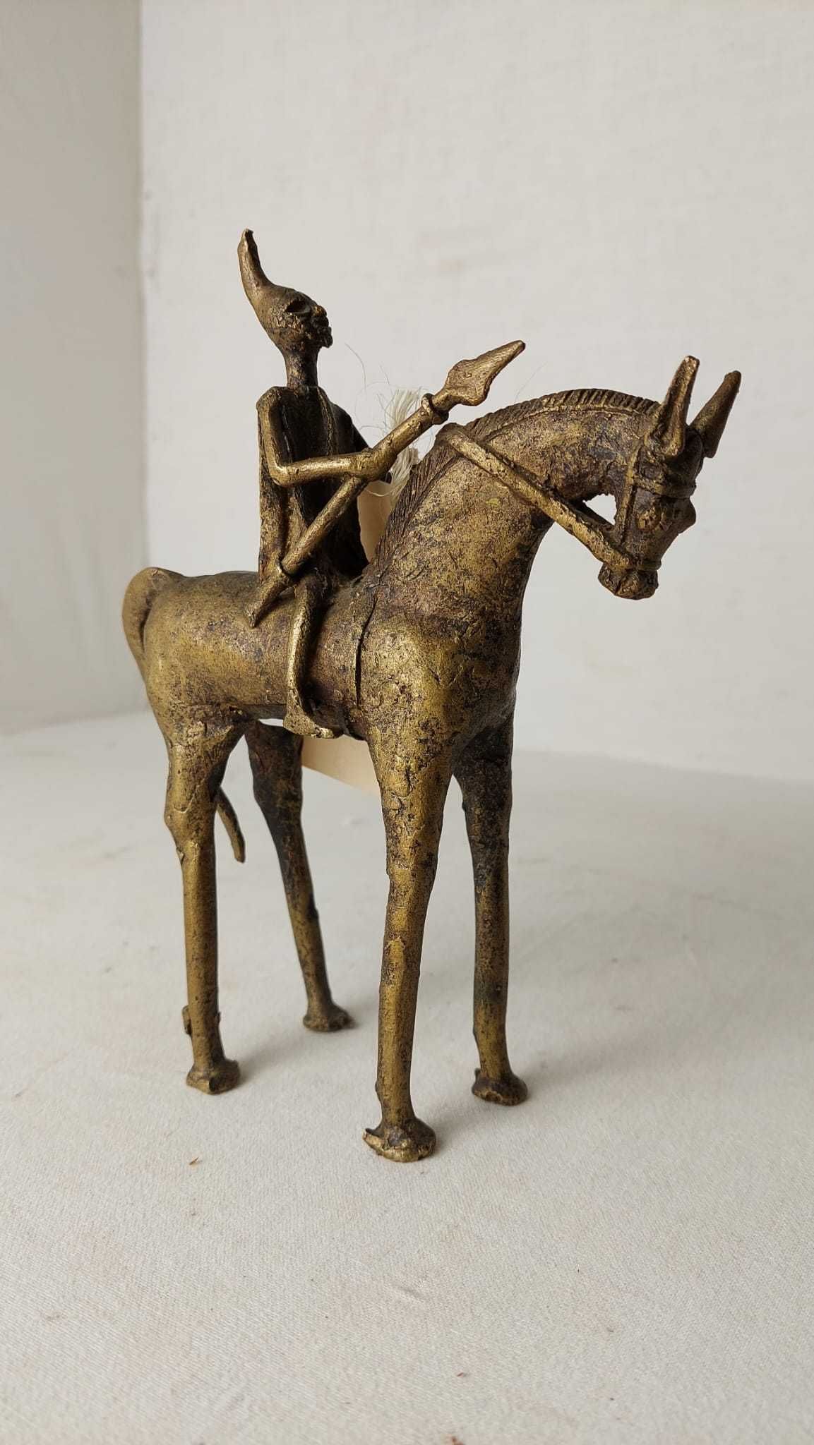 Călăreț "Dogon Mali" din bronz, proveniență Franța, sec XIX
