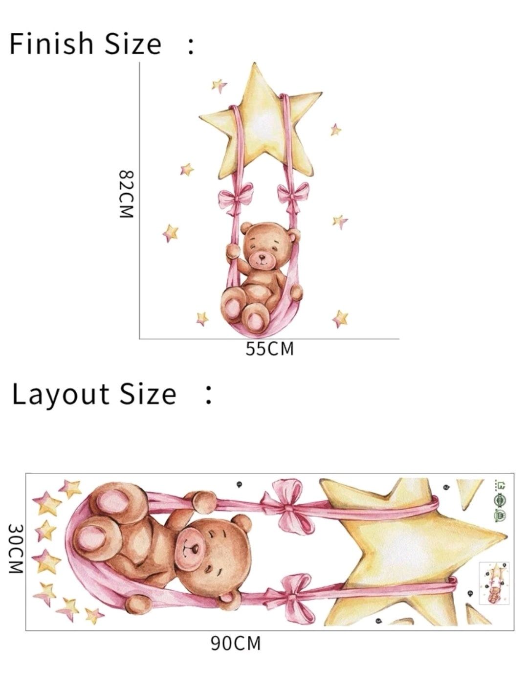 Stickere autocolante pentru camera bebe