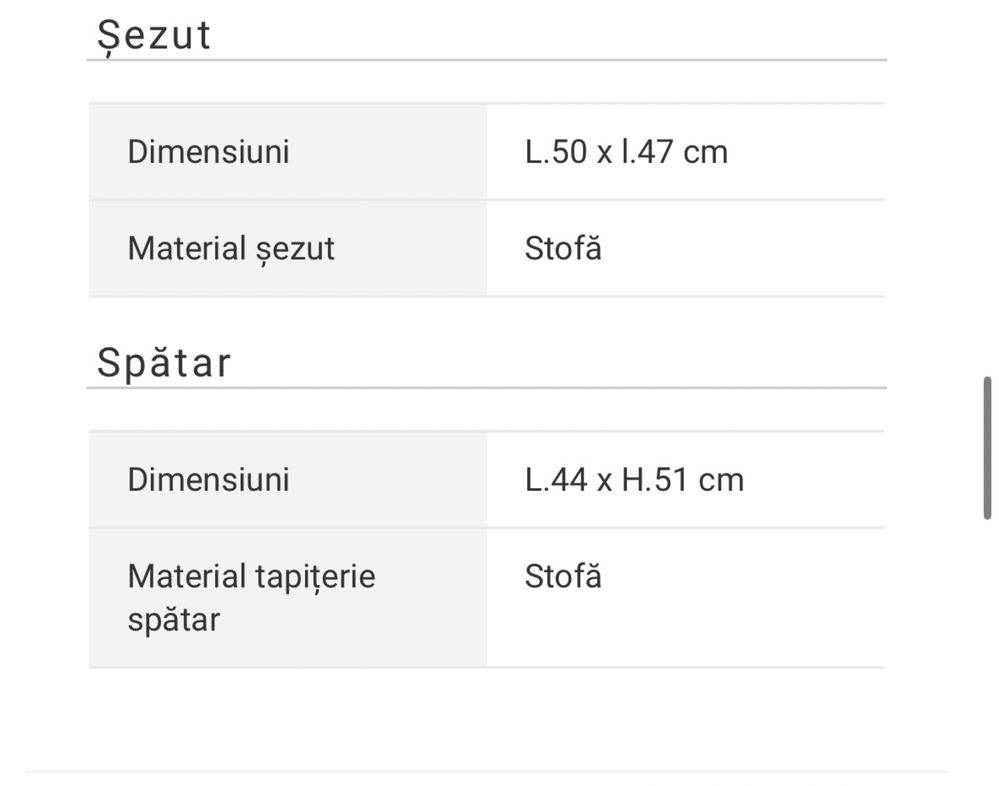 Scaun dining Mobexpert Chance