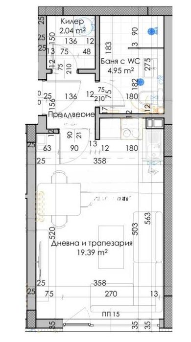 Едностаен Южен апартамент С АКТ 14 - Южен