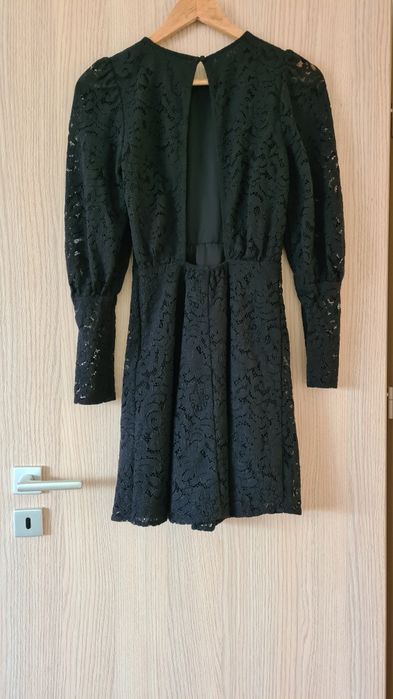 Rochie h&m, neagra, de dantelă,  1 purtare