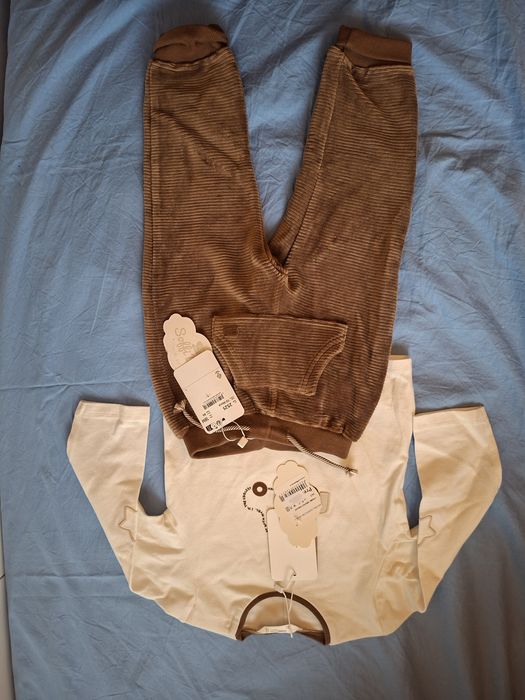 Compleu camasa combinezan noi 68 - 80 - 86 - 92 - 98 - 104 - 110 Mayor