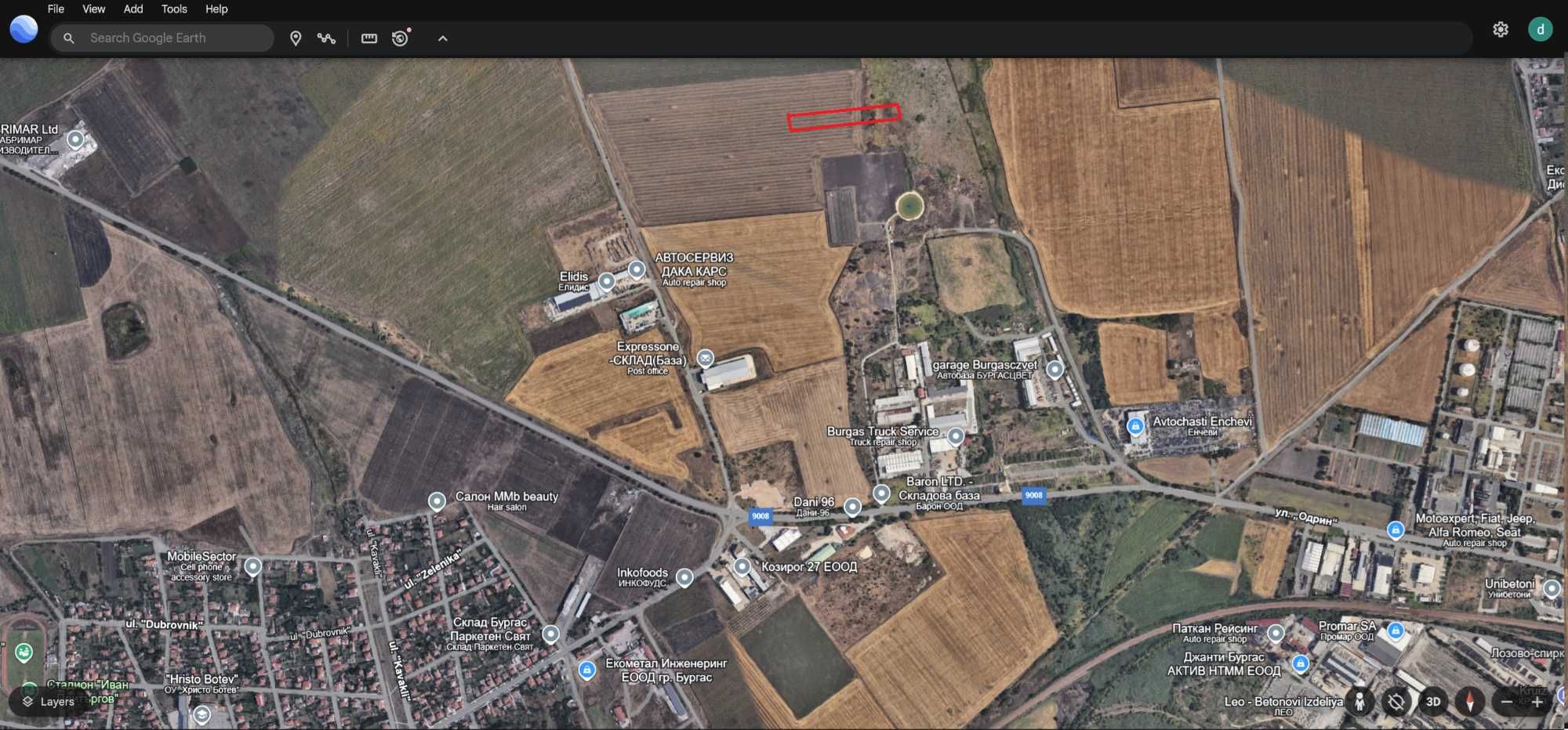 Замеделска земя град Бургас, кв. „Лозово“